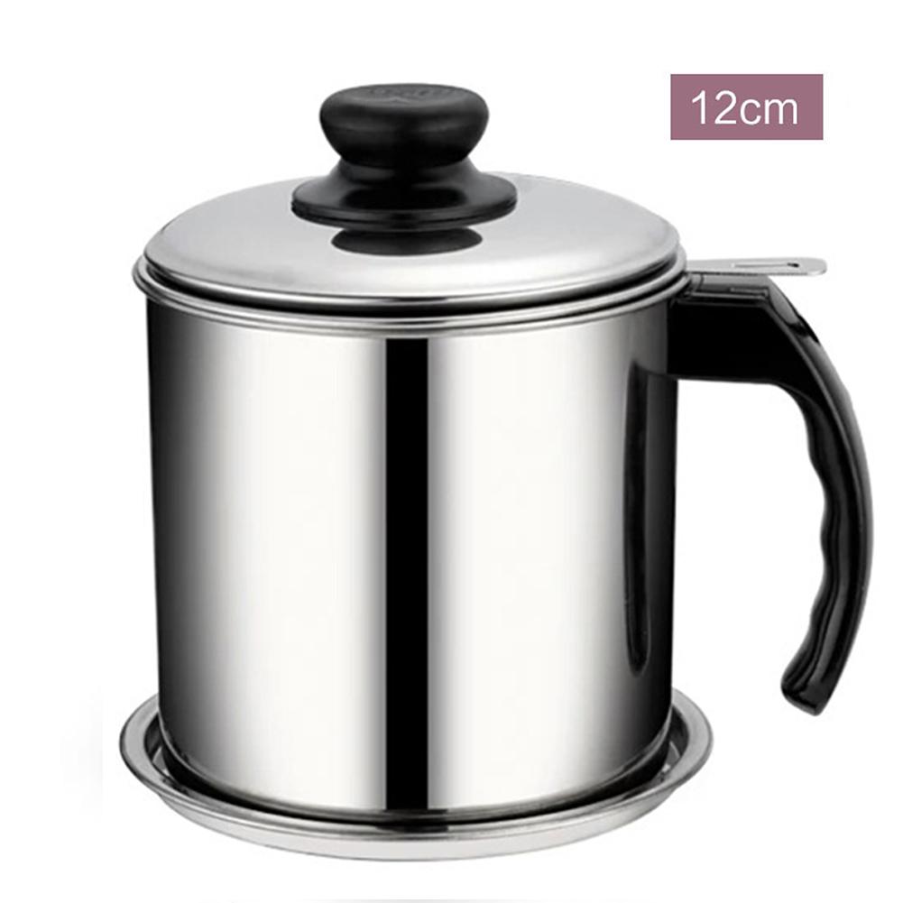 Japanischen Stil Frittieren Topf Thermometer Tempura Friteuse Pfanne Temperatur Kontrolle Gebraten Huhn Topf Kochen Werkzeuge Küche Utensil: 1.3L 12cm