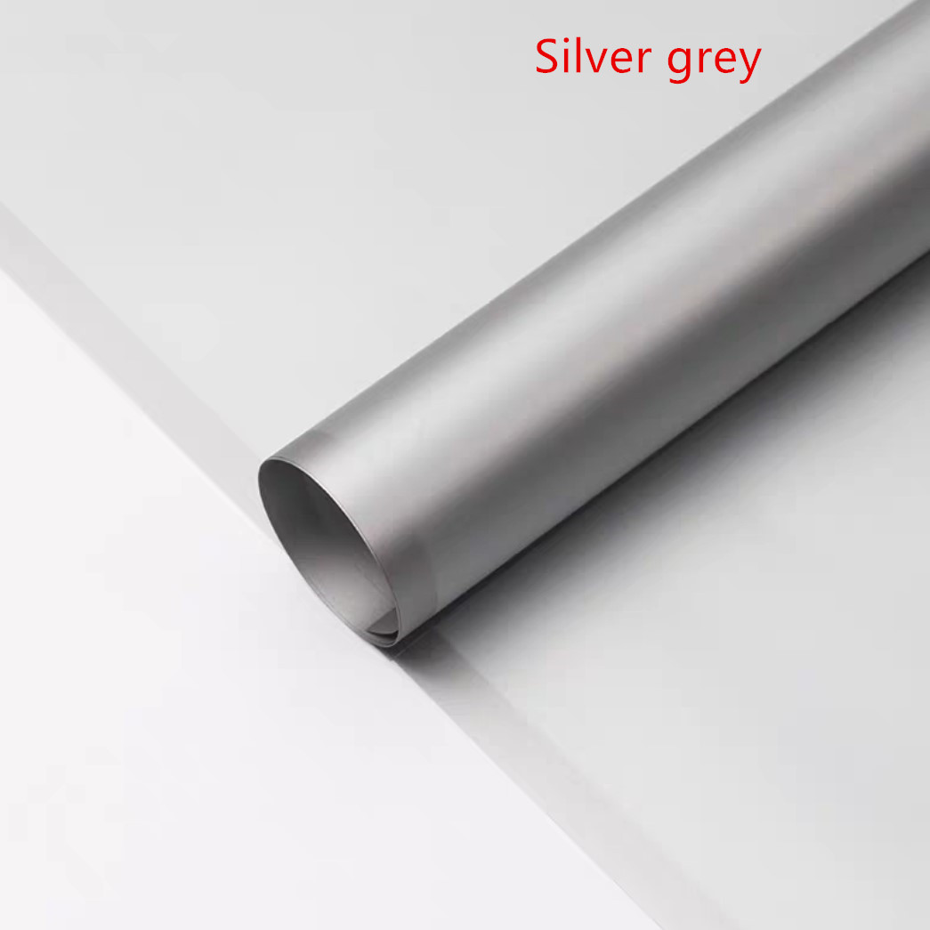 20 stks/pak Half Transparant Bloem Inpakpapier Koreaanse Stijl Slijprand Rose Verpakking Bloemist Boeket Inpakmateriaal: Light Grey