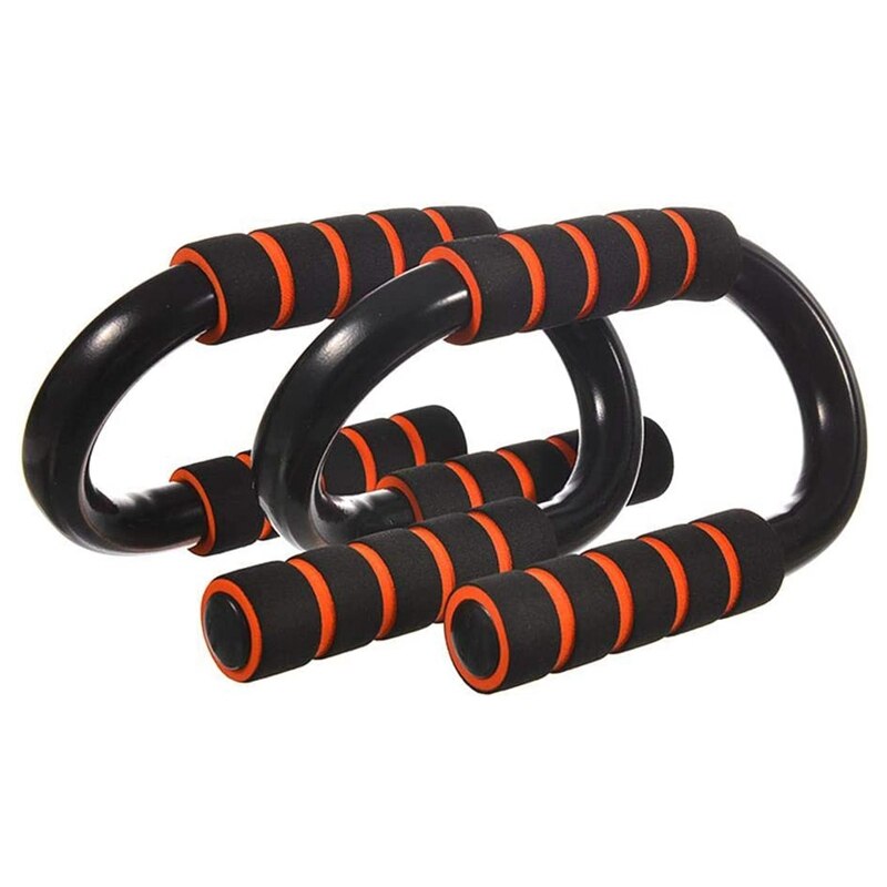2Pcs Push Up Bars Pushup Stands Handles for Home Floor and Yoga - Athletics Push Up Exercise Equipment with Foam Grips: Default Title