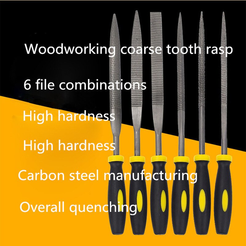 6-piece Mini Woodworking Files Set Wood Files Bodhi Redwood Files Small Assorted carpenter's saw file dremel tools