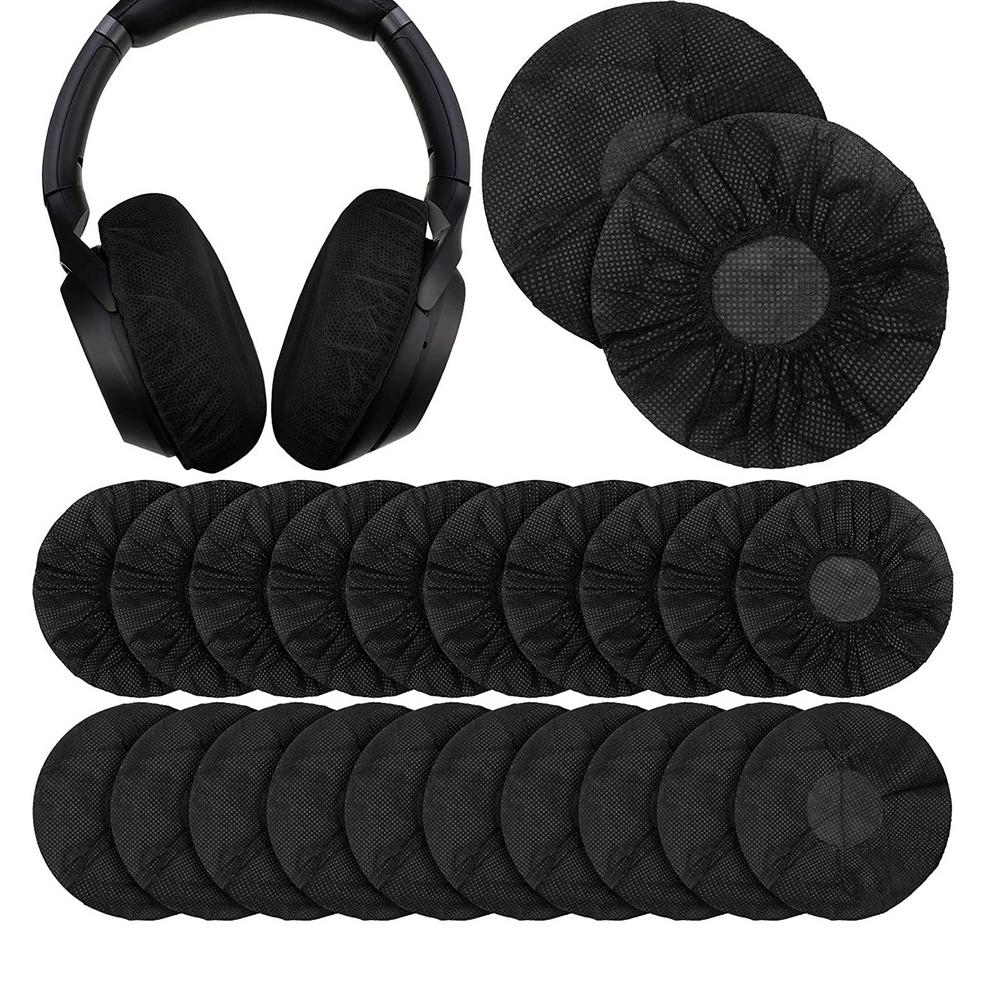 100PC Einweg-Kopfhörer abdeckung nicht gewebte Ohrmuschel kissen für 10-12CM Headset Ohr polster Hygienische Vliesstoff abdeckung