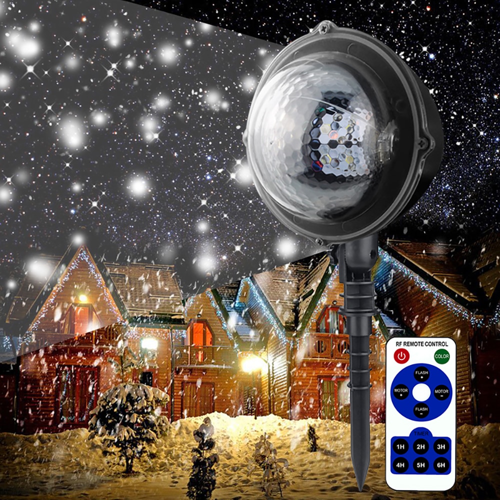 Snowfall Projector light Moving Snow IP65 Outdoor Ball Party Light Stage Lights For Christmas Home KTV Dj Wedding Show