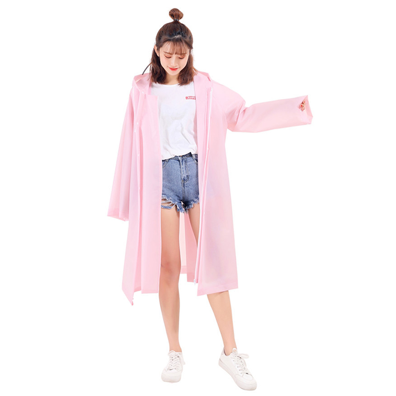 Płaszcz przeciwdeszczowy damski na zewnątrz, przezroczysty, z materiału eva, dziewczęcy, rowerowy, wodoodporny, przeciwdeszczowy, podróżny, dla dorosłych, ponczo z kapturem