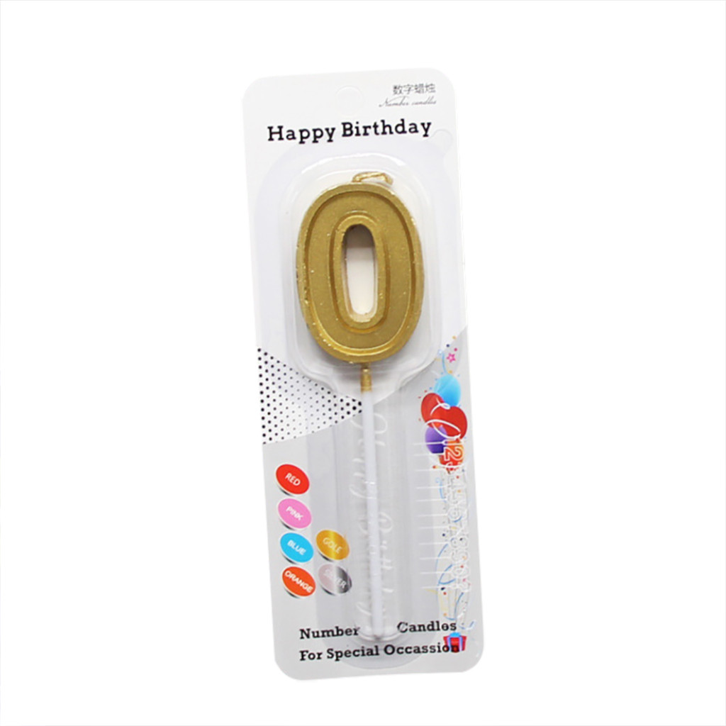 1pc paillettes or R 0-9 nombre bougies joyeux anniversaire gâteau Topper ornements Cupcake décoration cire artisanat fête d'anniversaire fournitures: J