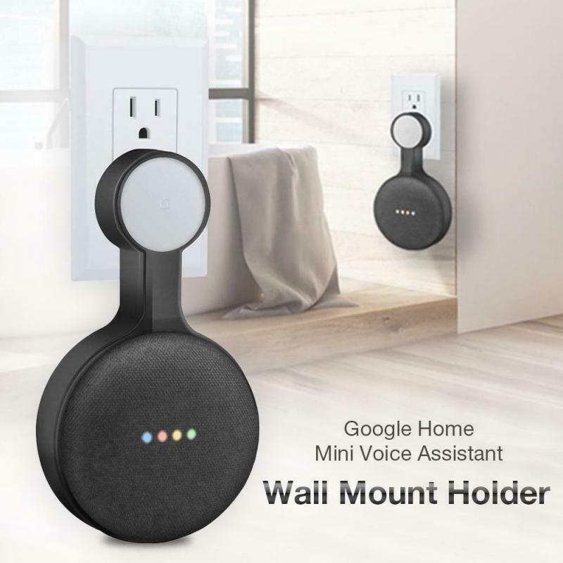 Us väggfäste hållare utlopp väggfäste hängare hållare fäste för google home mini röstassistent inomhushögtalare