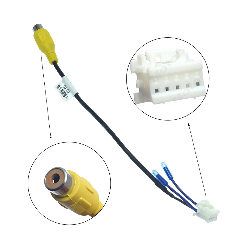 7 Pcs Auto Kabel Power Luidsprekerkabel Gps Antenne Omkeren Ingang 4 6 Usb-poort Auto Draad Connector Accessoires Universele: 10p Reversing