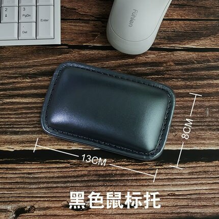 long PU hand rest wrist support arm cushion mechanical keyboard cushion leather mouse pad wrist pad memory foam wrist pillow: 13X8CM BLACK