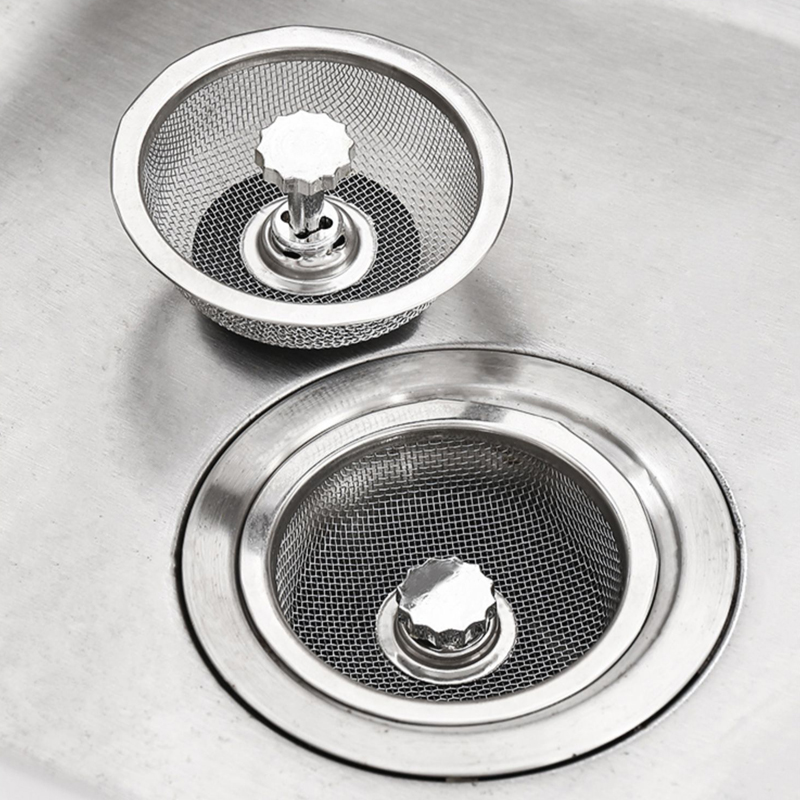 Küchen spüle Filter Anti-Blockierung-Spüle Kanal Gittergewebe Siebe Edelstahl Schlecht Boden abläufe Haar fänger Abfall Filter Werkzeug