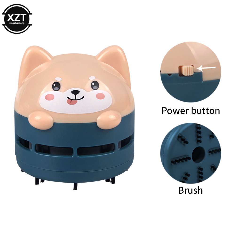 Mini aspirateur sans fil Rechargeable à motif d'animal de dessin animé, pour clavier de voiture, aspirateur de bureau Usb portatif
