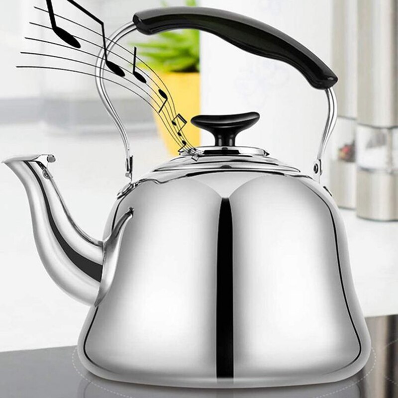 Mingyin-TETERA de acero inoxidable para el hogar, tetera de gran capacidad, clásica, gruesa, Universal