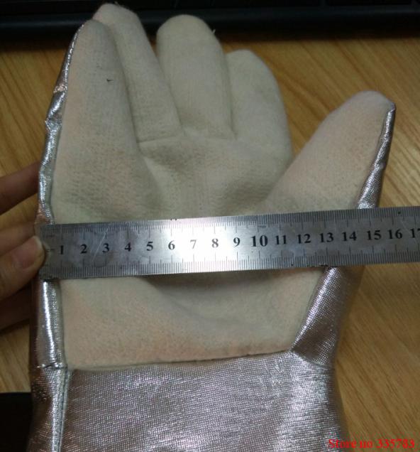 Brandwerende Handschoenen 350 Graden Hittebestendige Handschoenen Aluminiumfolie Warmte-isolatie Anti-Brandwonden Snijden Veiligheid Handschoen