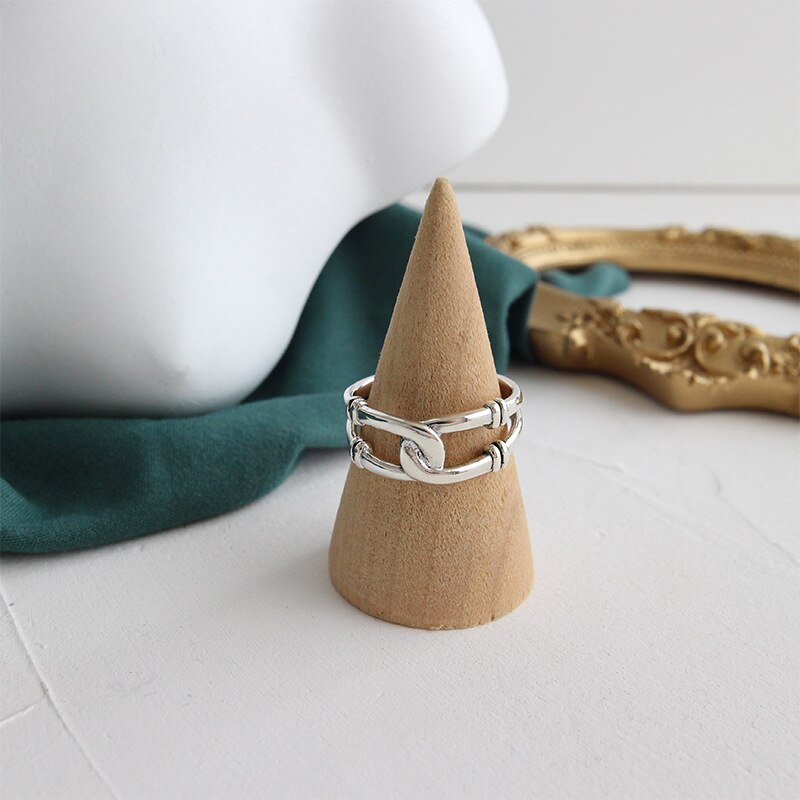 Bohemian Etnische 925 Sterling Zilveren Kruis Kettingen Ringen voor Vrouwen Bridal Wedding Vintage Open Vinger Ringen Kerstcadeaus