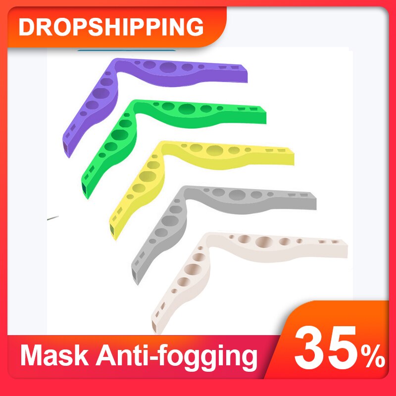 Anti-Beschlagen Brille Wiederverwendbare Maske Halterung Lagerung Kasten Silikon Nase Brücke Unterstützung Atmen Streifen flexibel Halfter für Maske