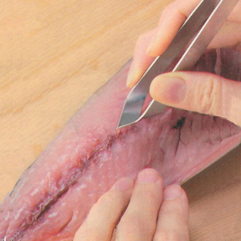 Pinzas para quitar espinas de pescado, pinzas de acero inoxidable para recoger mariscos, artesanía, herramienta de mariscos, , 1 ud.