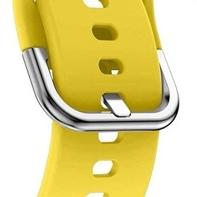 20 mm 22mm zachte siliconen horlogeband voor samsung galaxy watch active 42mm gear  s2 sport waterdichte dames- en herenarmband: Geel / 22mm