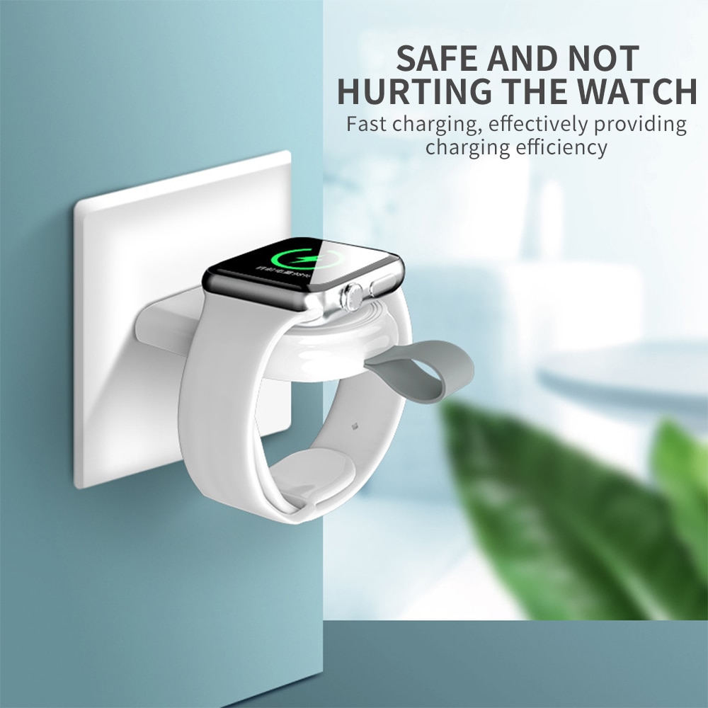 Petit chargeur magnétique ovale pour Apple Watch 6 5 4 3 2 1 SE, pour montre intelligente à Induction, chargeur USB Portable, accessoires intelligents