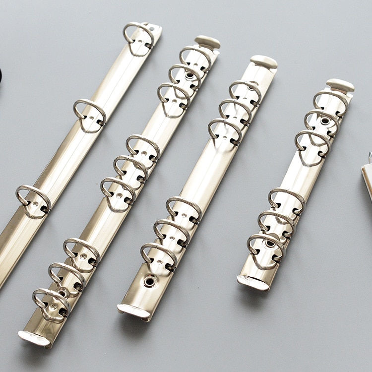 A4 A5 A6 A7 Metal Loose Leaf Binder Clip, Spiral DIY Notebook Paper Gliders Sheets Collection Clips Stationery Supplies