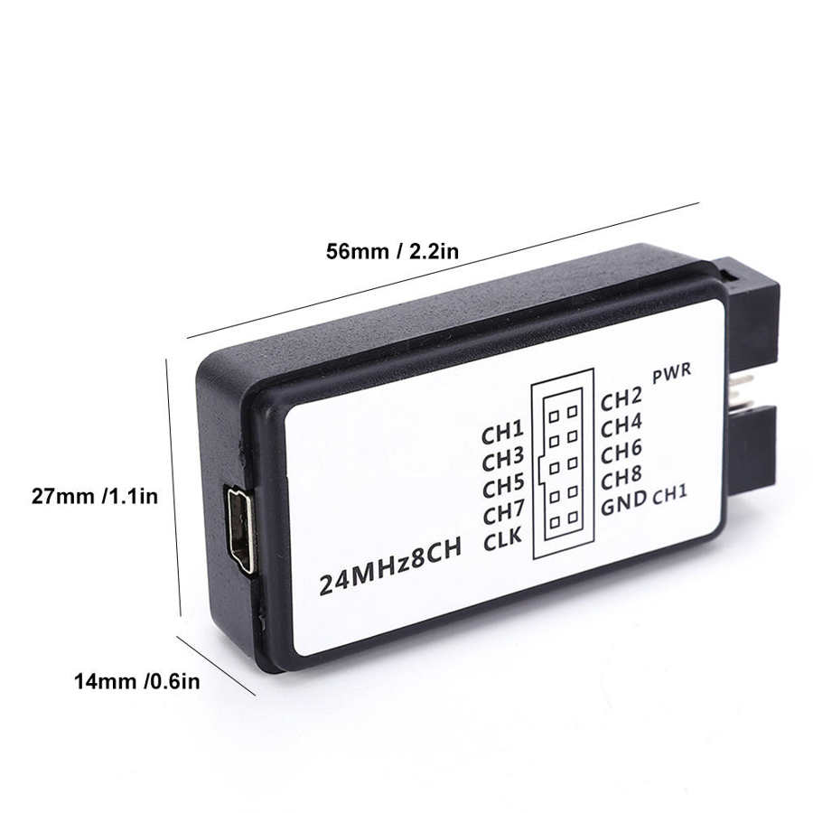 Logic analyzer wired Mini logic analyzer communication
