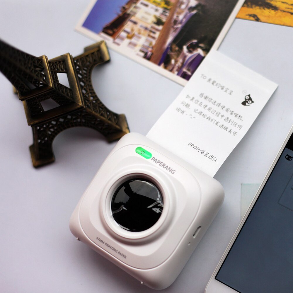 1000mA Mini Portable Wireless Connection Bluetooth Printer POS Thermal Picture Photo Ticker Printers for Android / IOS Phone