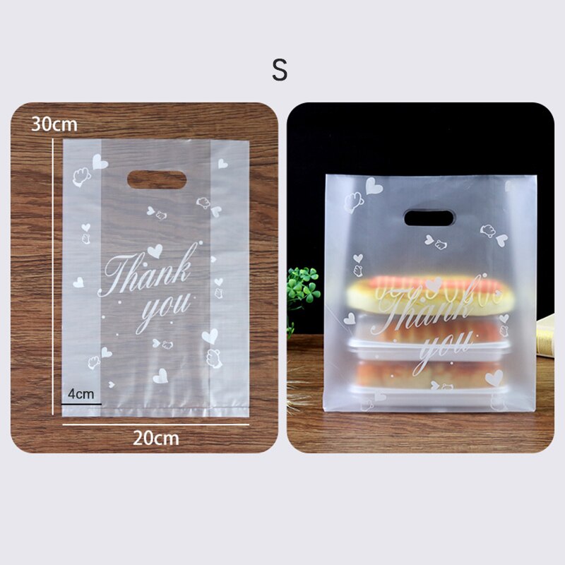 50 Stuks Plastic Zakken Dank U Cookie &amp; Candy &amp; Brood Zakken Verpakking Sieraden Pouches Wedding Favor decor Tas 2022