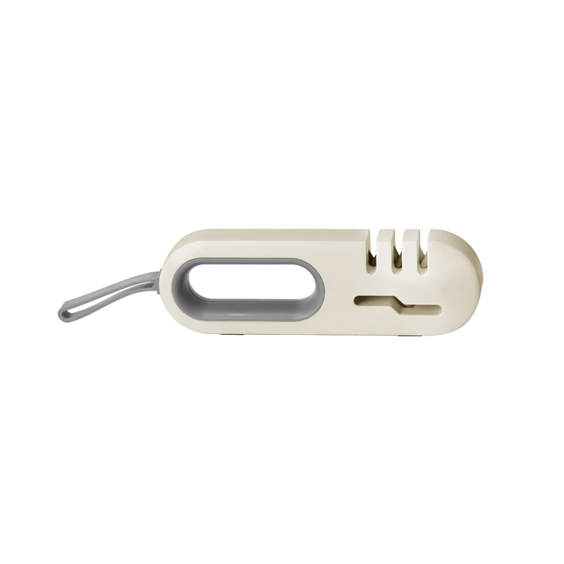 1 draagbare multifunctionele messenslijper - met een handig en een veilig ergonomisch handvat, met een antislipbasis: WHITE
