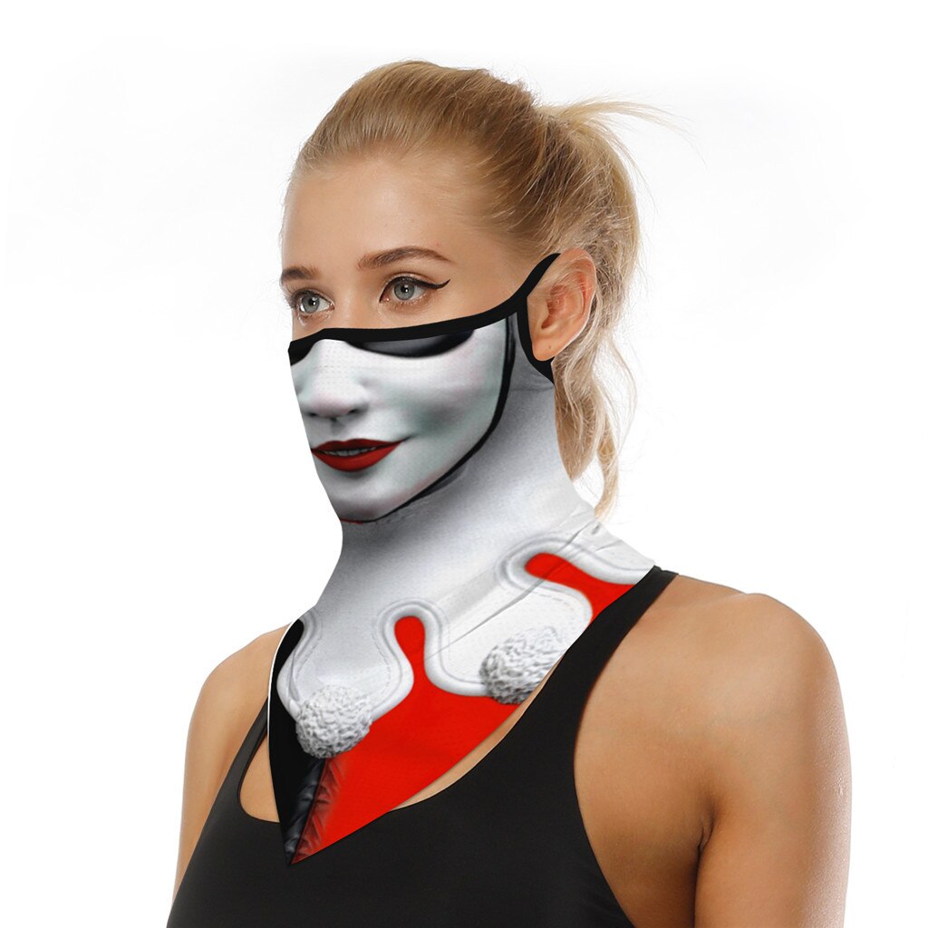 1 piece Outdoor Print Seamless Ear Mask Sports Scarf Neck Tube Face Riding Mask Scarf Activities Multi Function Bandanas: C