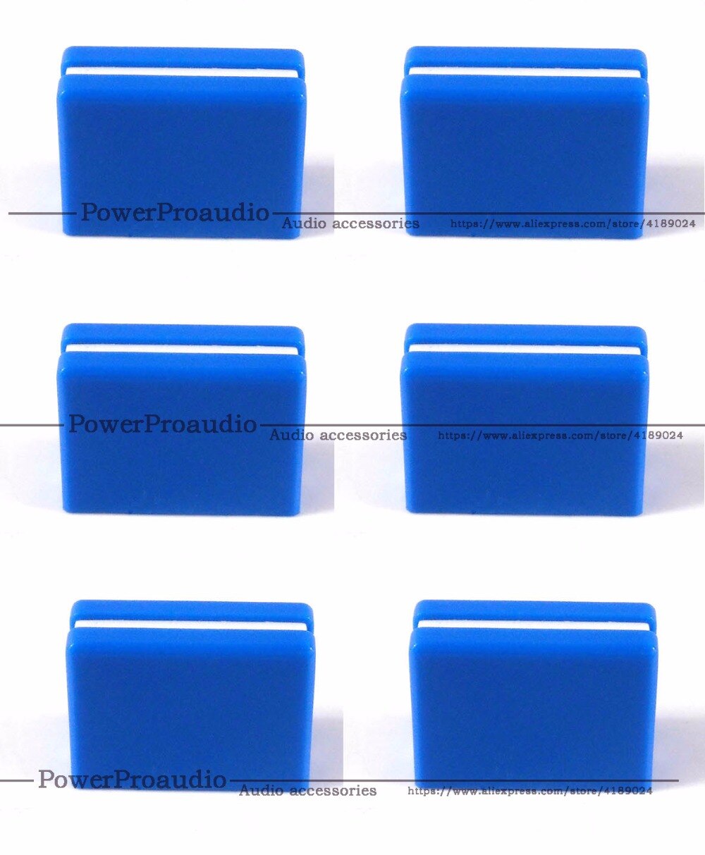 6 pcs REPLACEMENT FADER CROSSFADER KNOB DJM800 DJM700 DJM400 DJM5000 DAC2371 Blue color