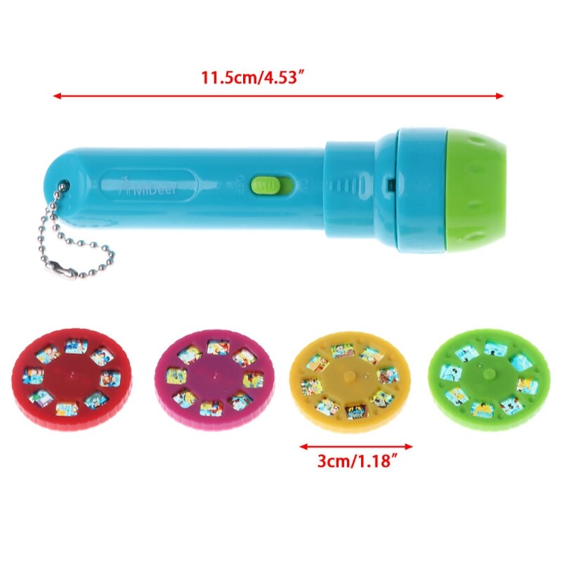 Mideer Mini Projector Fakkel Educatief Licht-Up Speelgoed Voor Slapen Verhalen Voeren Set Kind
