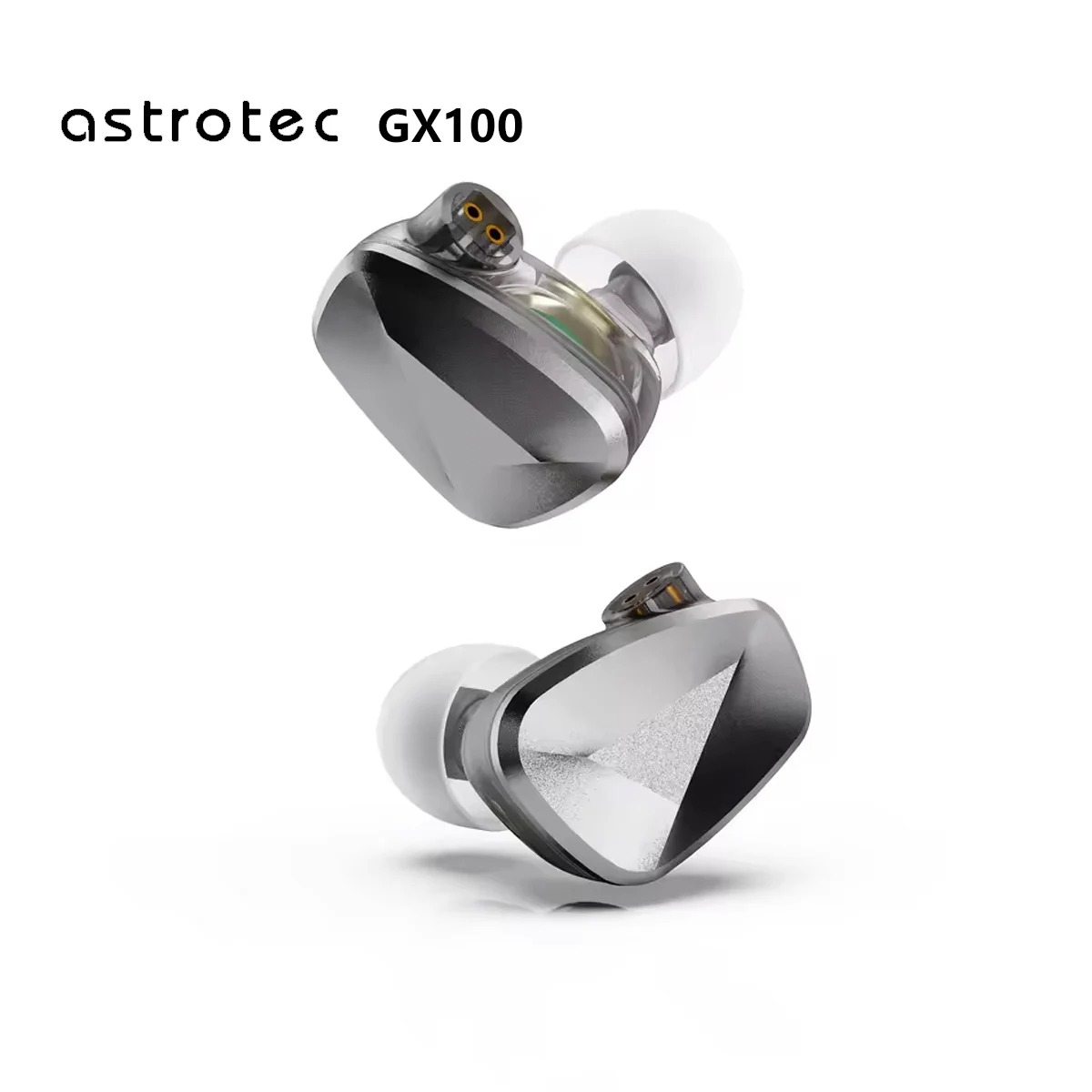 Astrotec GX100 1DD-1PZT Fone de ouvido intra-auricular com fio Monitor Hifi IEMS: Vermelho