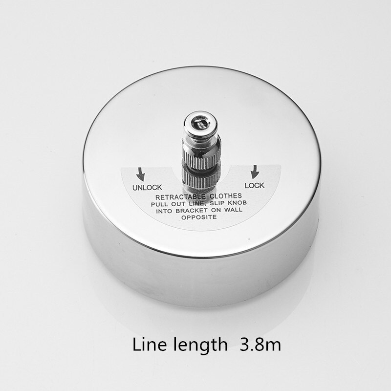 Black Clothesline Retractable Dryer Stainless Steel Steel Wire Single Row Clothesline Laundry Hanger White Clothes Drying Rope: A-2