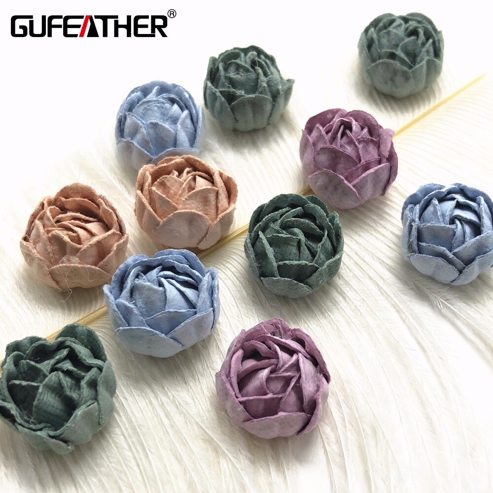 GUFEATHER F29/1.5 CM/sieraden accessoires/Stof bloemen/sieraden maken/Bloemen hanger/DIY maken/oorbellen accessoires/10 stks/zak