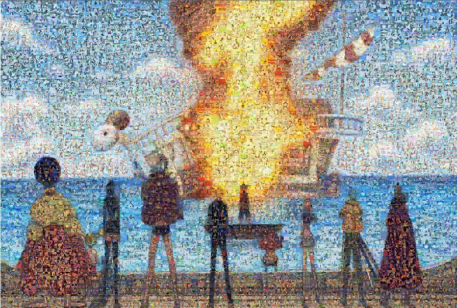 One Piece Jigsaw Puzzle 5000 Pieces Oversized Edition 1000 Block Super Difficult Adult 10000 Pieces Intellectual Difficult: 1000 Pieces of Meri Mosaic for Large Poster