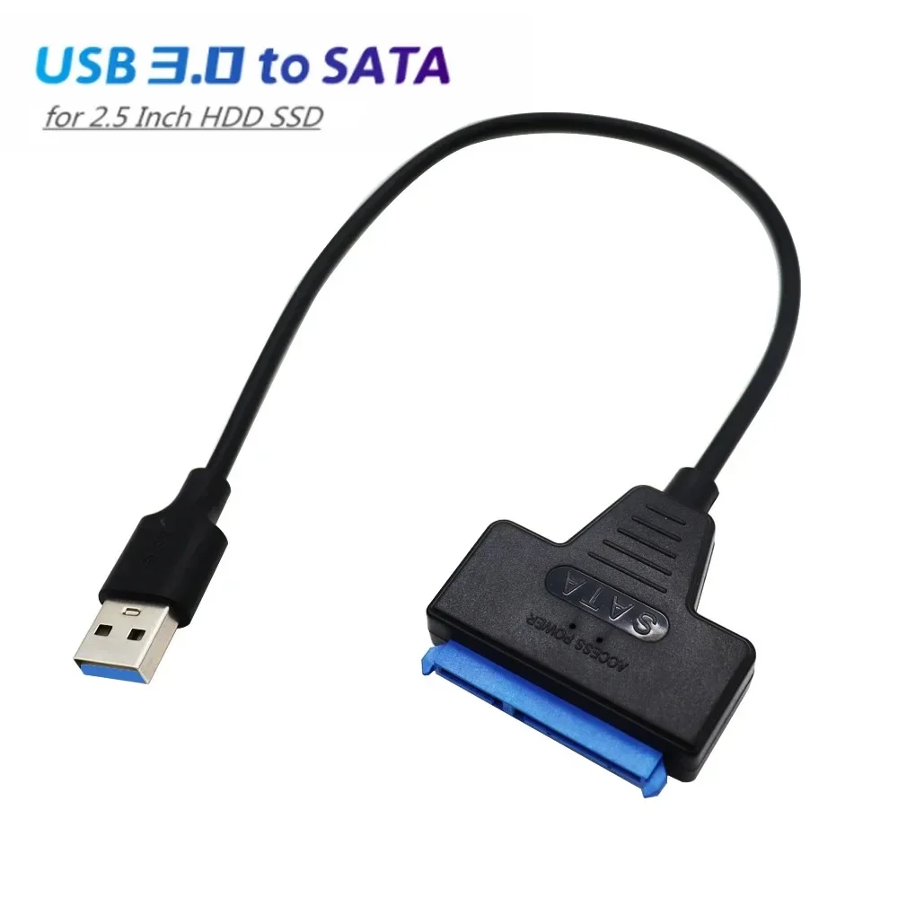 Kabel USB 3.0 SATA 3 adapter Sata robić USB 3.0 robić 6 Gb/s Obsługa 2,5-calowego zewnętrznego dysku twardego HDD SSD 22-pinowy kabel Sata III