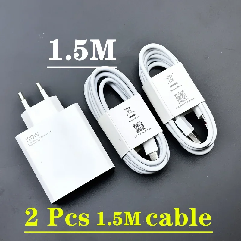 Xiaomi-Original EU Schnellladegerät 120 W Xiaomi 14 Ultra Ladegerät, Mi 14, Redmi Note 14, 13, 12 Pro Plus, 5G, Mi 13, 13T, 6A Kabel: AU