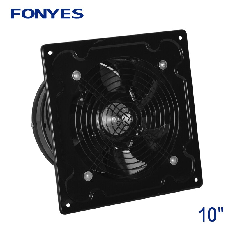 10 inch metal exhaust fan high speed air extractor window ventilation fan for kitchen ventilator axial industrial wall fan 220V