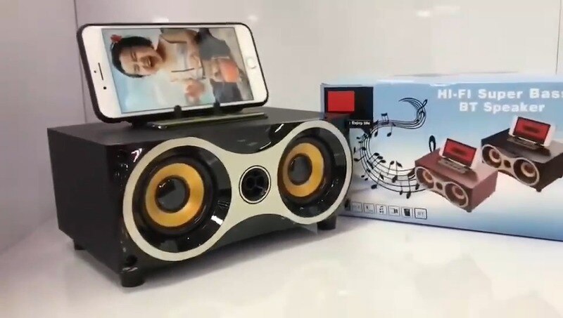 Houten Computer Speaker Subwoofer Stereo Subwoofer Draadloze Full Range Speaker Kleur Led Licht Voor Pc/Laptop/MP3/dv