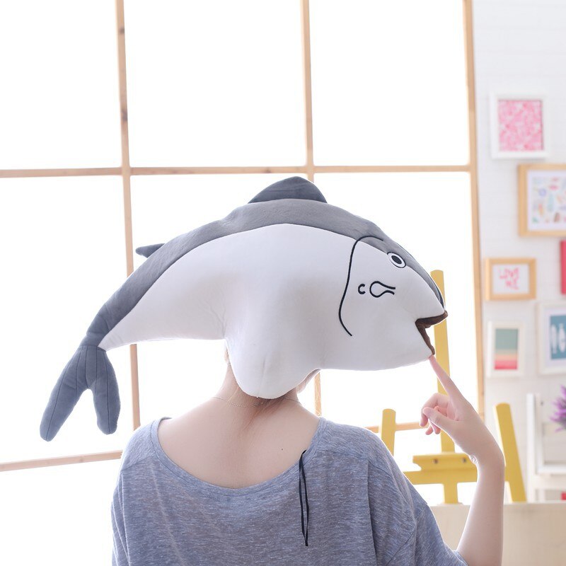 Gorros de felpa con Orejas de conejo para mujer, sombrero de de taburete de pescado, relleno de algodón PP, suave y cálido, accesorios de fotografía para Cosplay, Japón