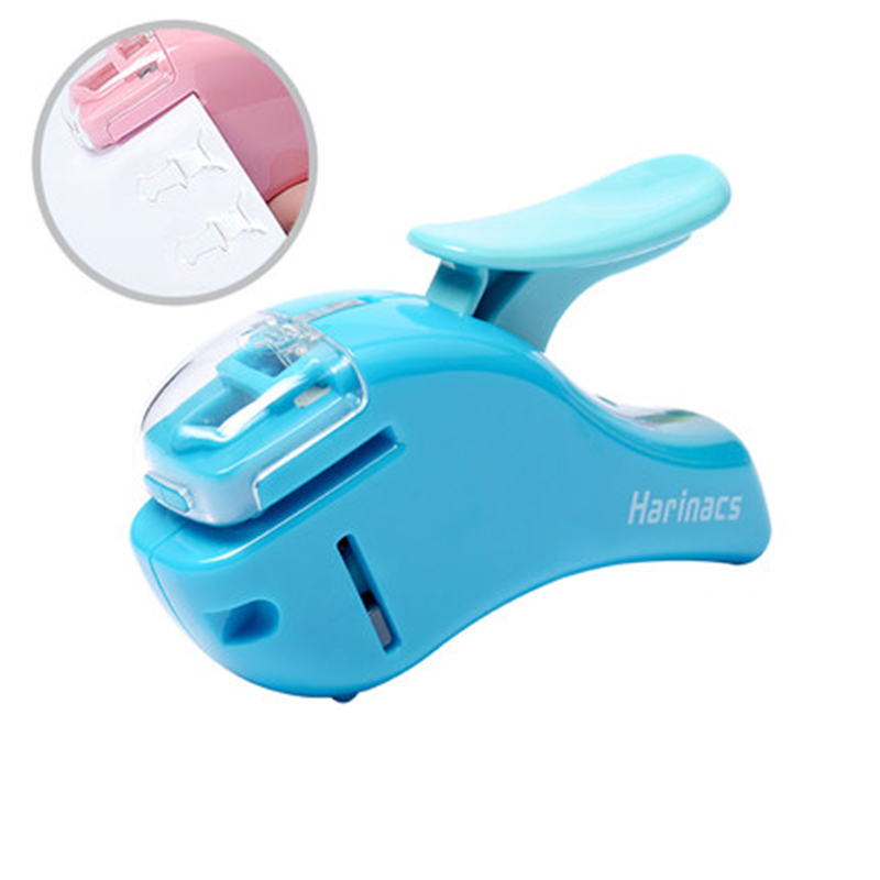 KOKUYO Staple-Free Stapler Harinacs Press SLN-MSH/MPH Embossing Needleless Safe And for Office, Student: MSH305 blue