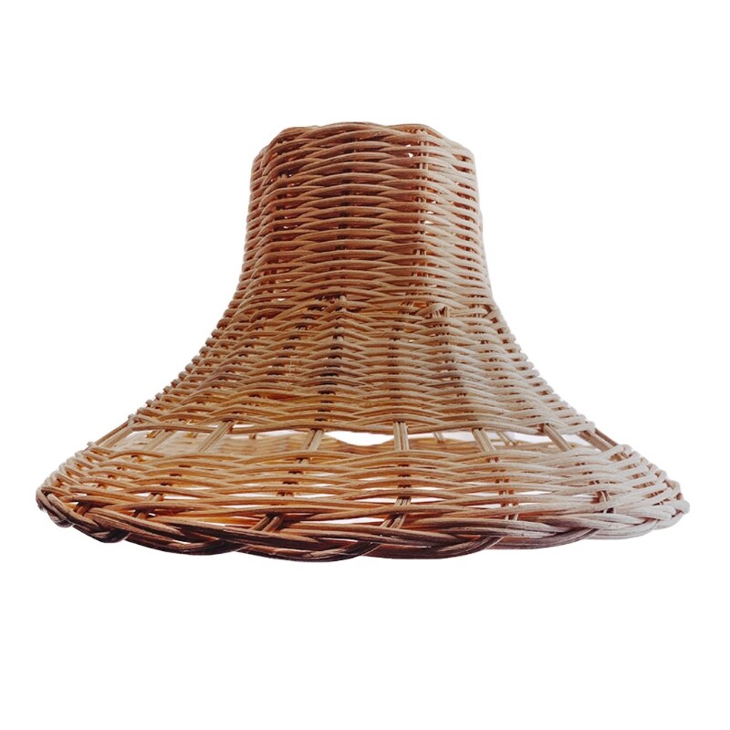Hand-woven Natural Rattan Lampshade Chandelier Hanging Light Shades for Bedroom Living Room Homestay: 5
