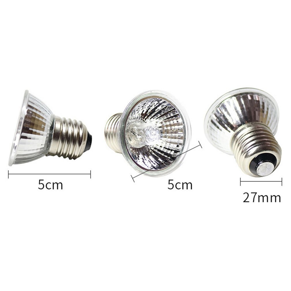 Reptile Basking Spot Climb Pet Lamp Full Spectrum UVA UVB Turtle Tuff Splashproof Halogen Lamp Tortoise Heating Sun Lamp