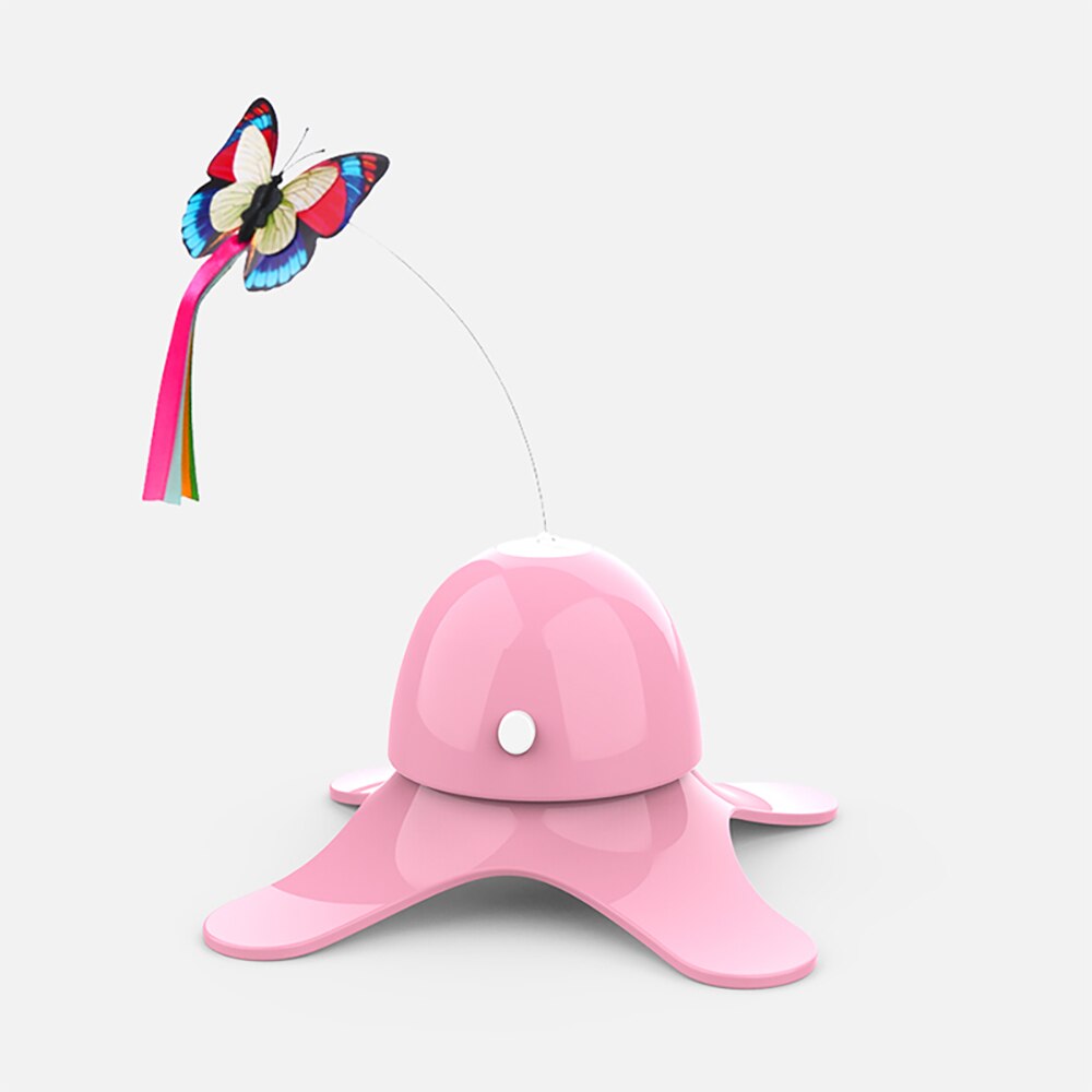 Electric Cat Teaser Toy Smart Spinning Automatic Interactive Funny Stick Training Amusement Interesting Kitten Toys Supplies