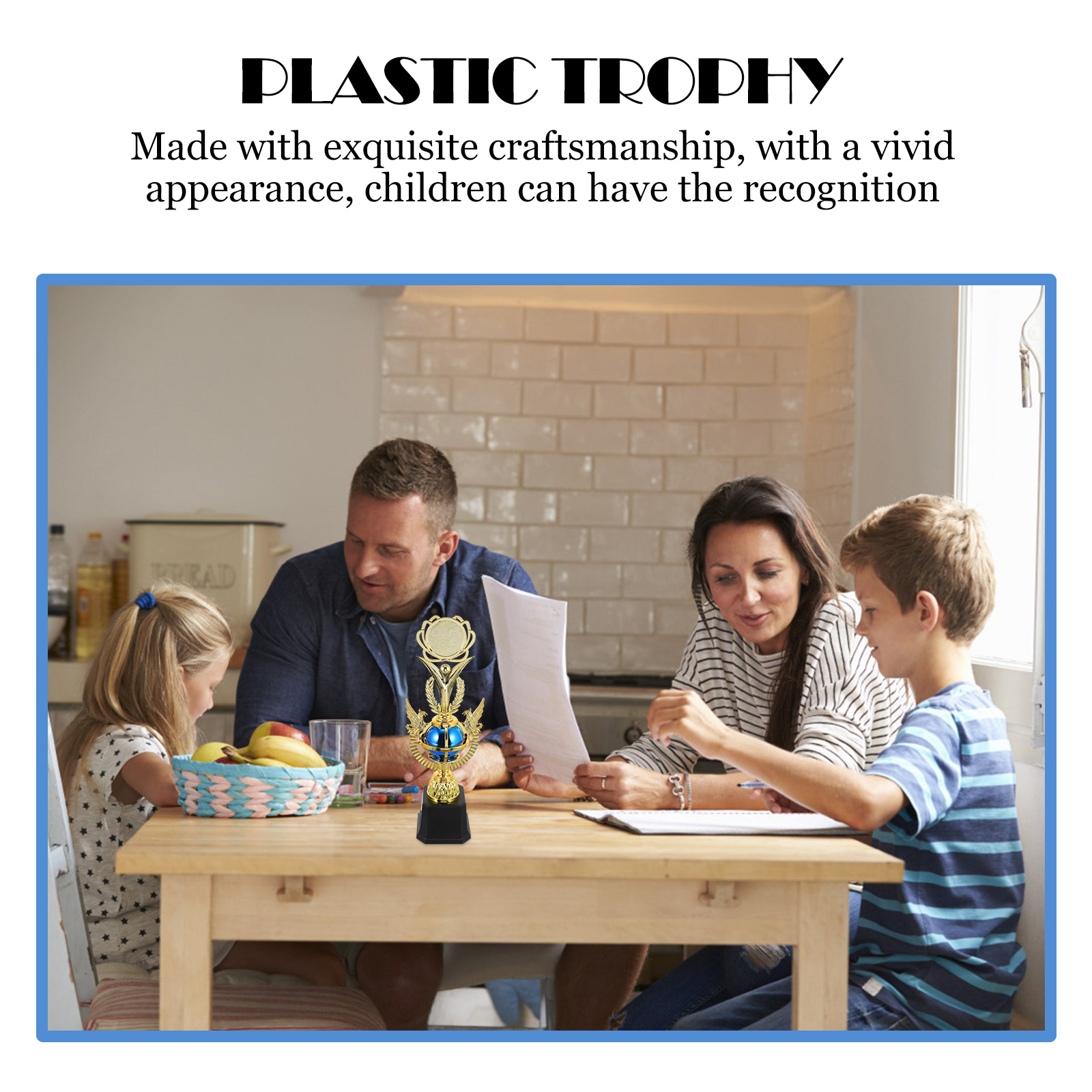 1pc Kids Competition Reward Trophy Kids Prize Cups School Rewarding Prop