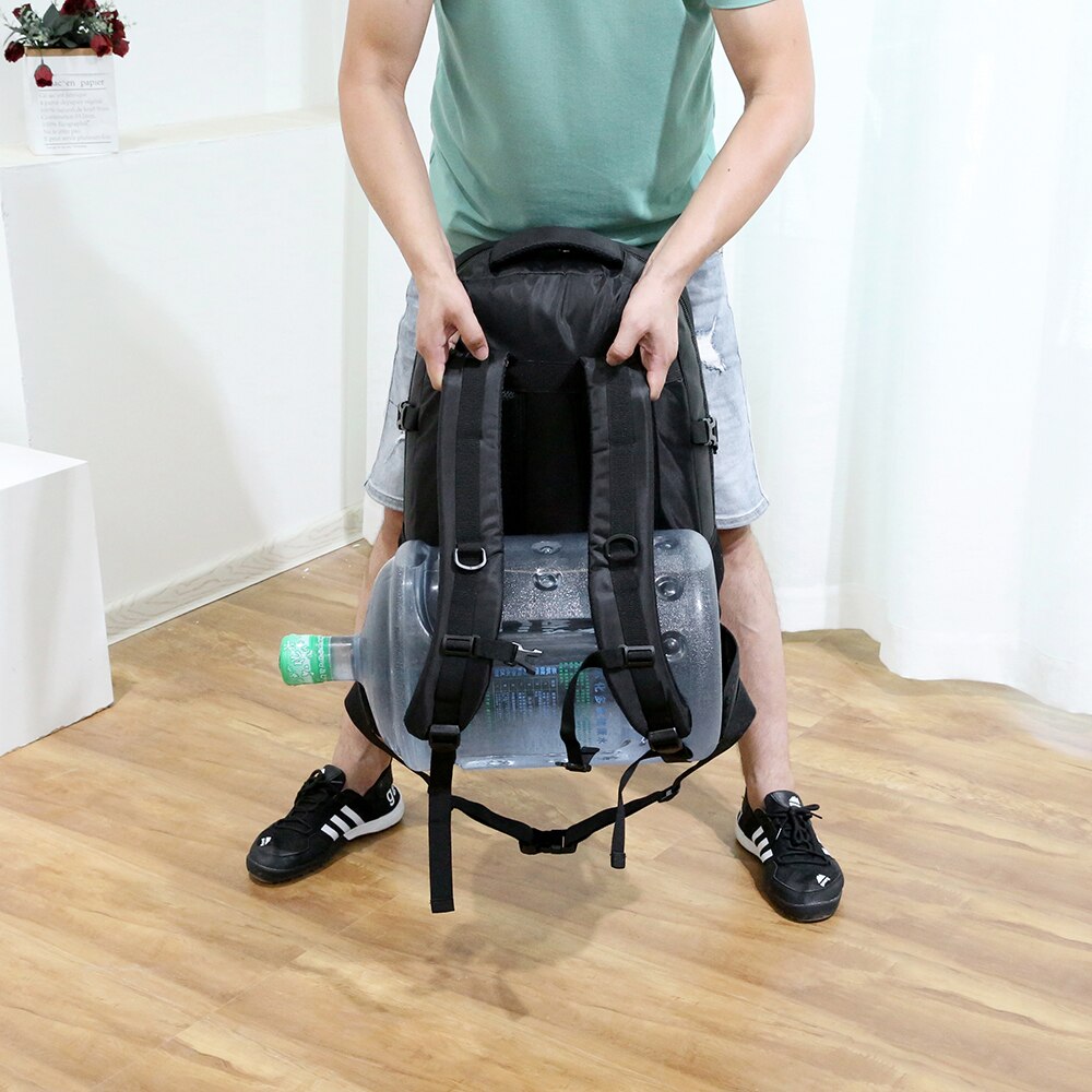 60L Outdoor Long Distance Shoulders Bag Cycling Backpack Mountaineering Camping Travelling Knapsack Climbing Hiking Rucksack