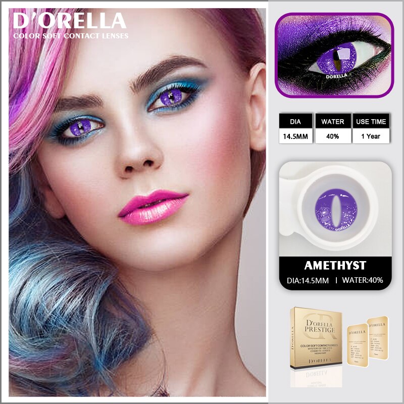 D 'orellalentillas de colores para Halloween, 1 p... Grandado