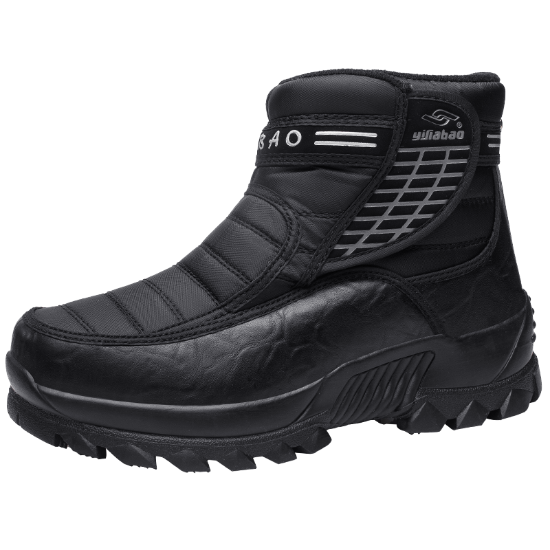 Lcxmnd autumn and winter main push leather Plush warm mountaineering shoes: 40