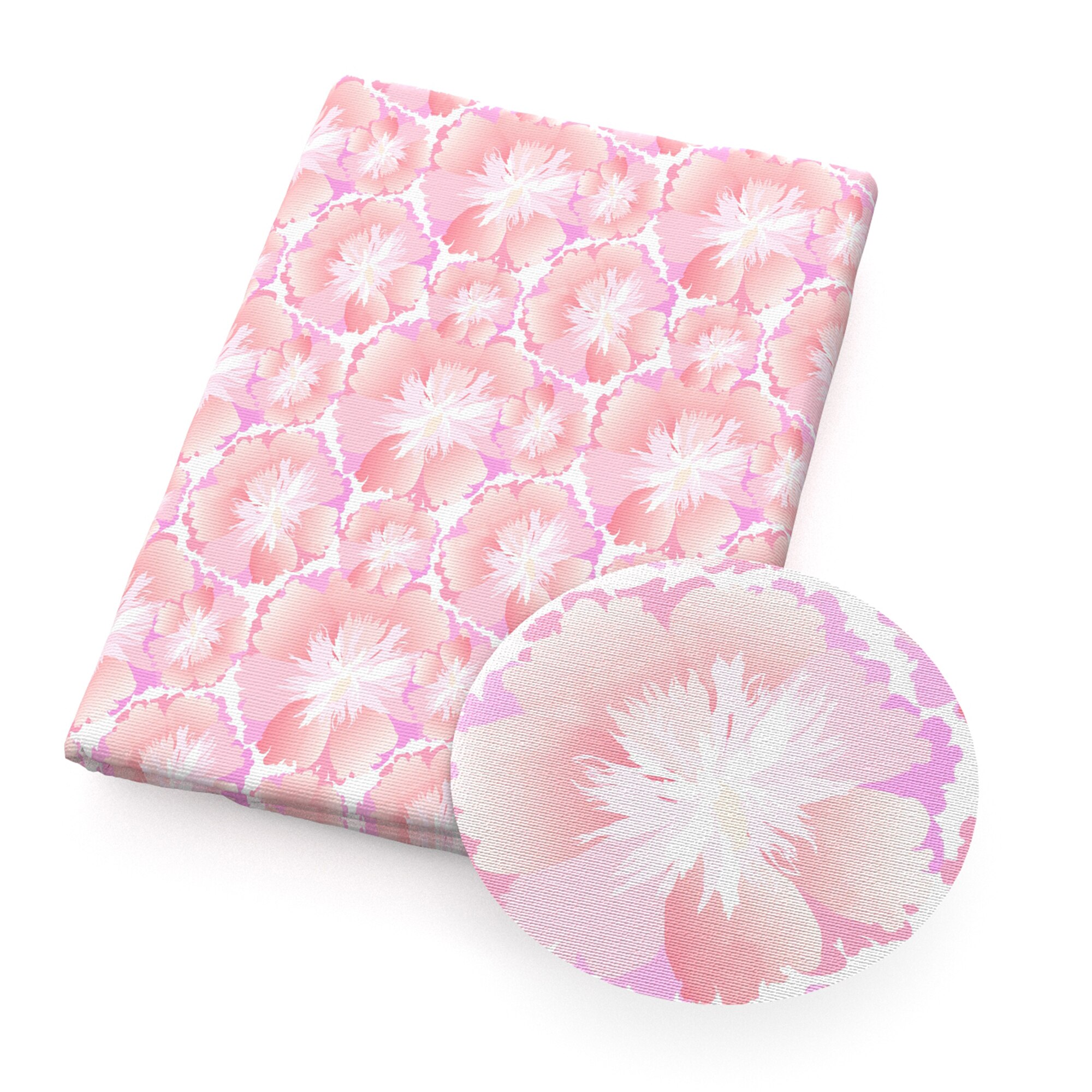 50*145cm Pink Series Spring Flower Polyester Cotton Fabric for Tissue Kids HomeTextile Doll Clothes Wedding Dress,1Yc14553: 1128615