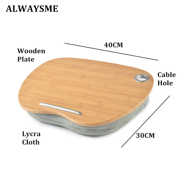 Alwaysme varv skrivbord multi-funktion knä skrivbord för bärbar dator macbook ipad surfplatta bärbar telefon telefon bok bärbar hand pilliow knä kudde
