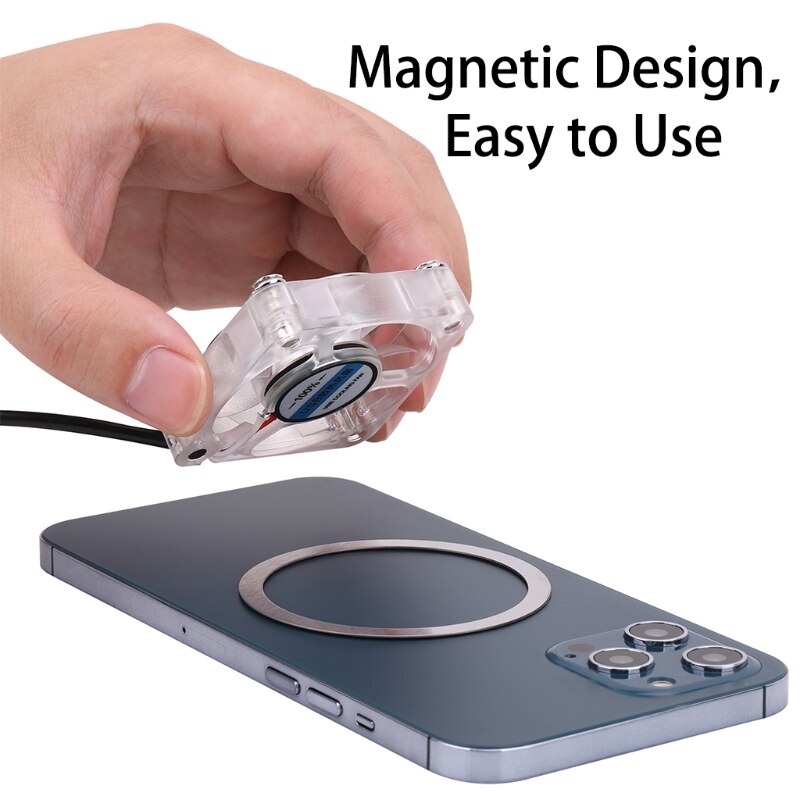 Mini Mobiele Telefoon Koelventilator Magneticphone Cooler Usb Opladen Koeling Artefact Mobiele Telefoon Koeler Accessoires