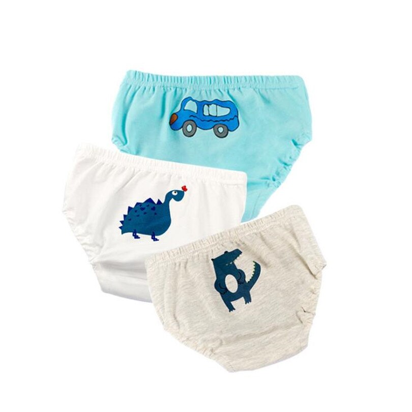 3 Stuk/partij Baby Undwewear 100% Katoen Peuter Slipje Peuter Baby Baby Meisjes Jongens Ondergoed Shorts Cartoon Kinderen Slips