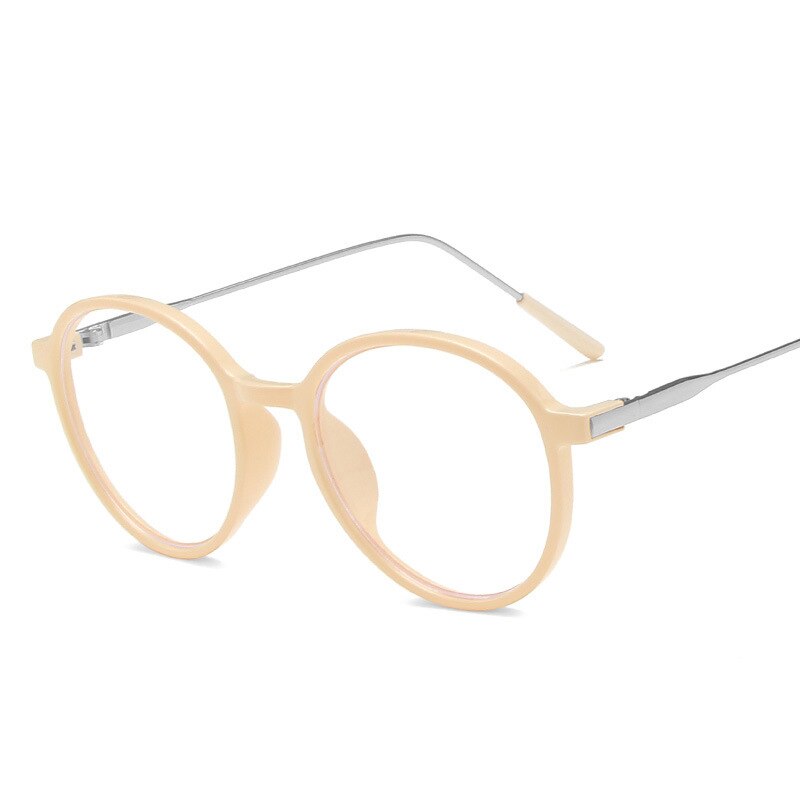 Anti-blauw licht retro brilmontuur volledig montuur heldere glazen effen bril trendy brilmontuur oogbescherming: T4